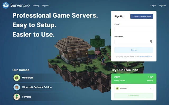 Server.pro Review - A Decent Option Minecraft Players